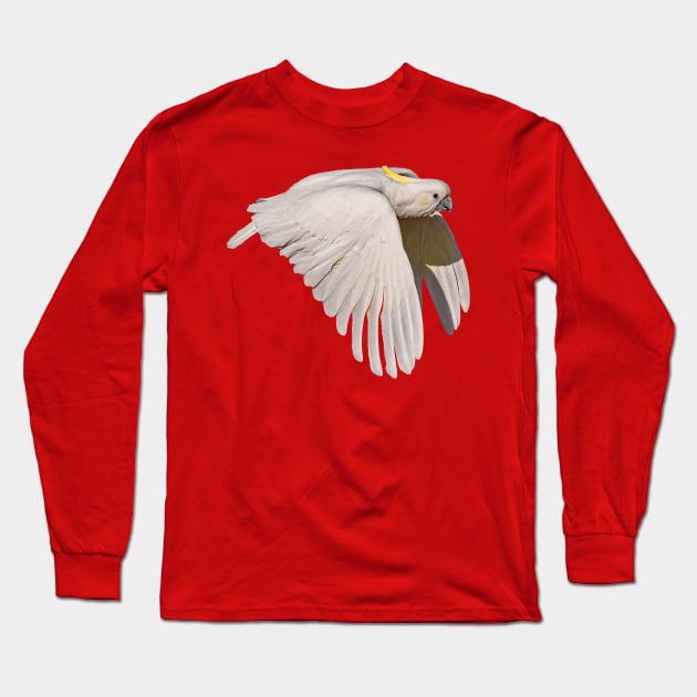 Sulphur Crested Cockatoo Long Sleeve T-Shirt by dalyndigaital2@gmail.com